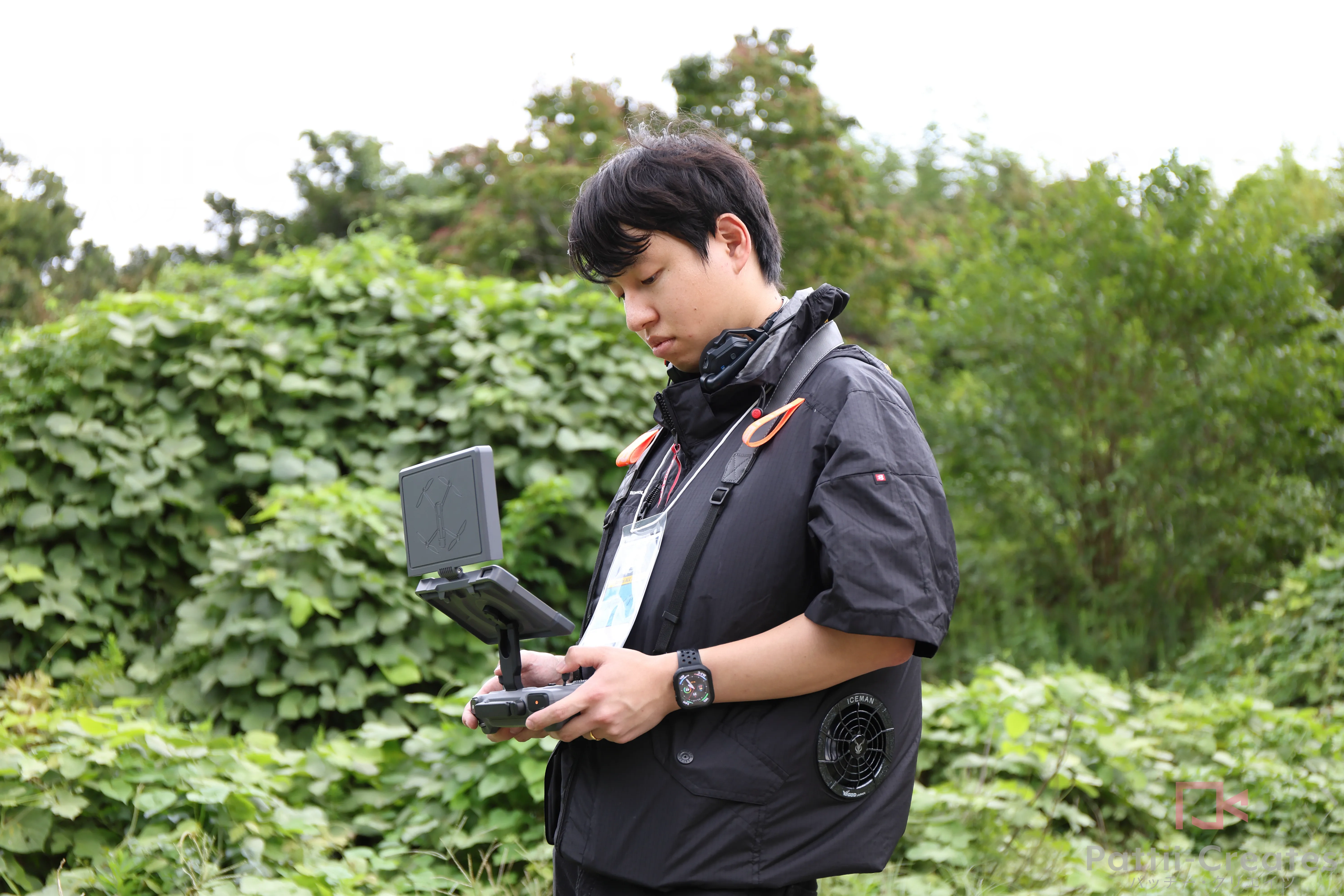 ドローン操作風景